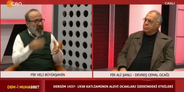 Dersim 37 / 38 Katliamının Alevi Ocakları Üzerindeki Etkiler Dersim 1938’de Hozat’ın Karaca Köyü’nde Sarı Saltık Ocağı’nda Katledilenler Veli Büyükşahin Hazırlayıp Sunduğu Dem-İ Muhabbet Progamın Konuğu Ali Şanli Derveş Cemal Ocağı
