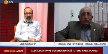 Veli Büyükşahin’in hazırlayıp sunduğu Dem-i MuhabbetKonuklar:-Hüseyin Gazı Metin Dede-Adigüzel Erbaş ‘Aleviler’in savaş durumlarindaki tutumu nasıl olmalı’