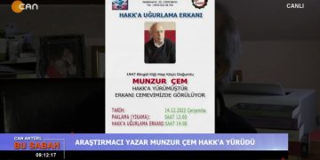 Berfin Yıldız ile Can Aktüel Bu Sabah’ın 12 Aralık Pazartesi günü konuğu: Film Yönetmeni Kazım Öz.