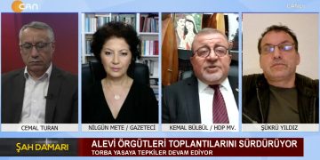 Cemal Turan İle Şah Damarı Konukları: -Nilgün Mete / Gazeteci -Kemal Bülbül / HDP Antalya Milletvekili -Şükrü Yıldız / Gazeteci ‘Alevi Örgütleri Toplantıları Sürüyor’