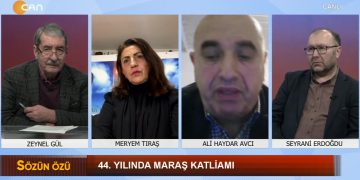 Zeynel Gül’ün Hazırlayıp Sunduğu Sözün Özü Programının Konukları: -Meryem Traş -Ali Haydar Avcı -Musa Agacık -Seyrani Dede ’44 Yılında Maraş Katliamı’