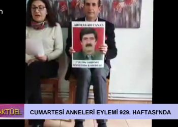 Cumartesi Anneleri Eylemi 929. Haftası’nda..