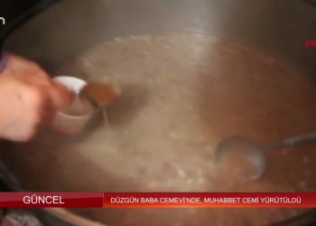 Düzgün Baba Cemevi’nde Muhabbet Cemi Yürütüldü.