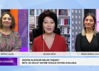 Nergiz Güzel’in Sunduğu Kadın Kürsüsü Programının Konukları:
-Nilgün Mete
-Dilek Odabaş  Bakır
‘2022’de Aleviler neler yaşadı’
‘İstanbul sözleşmesinden çekilme kararı daniştayda onaylandı’