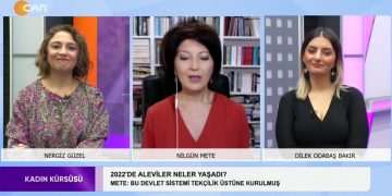 Nergiz Güzel’in Sunduğu Kadın Kürsüsü Programının Konukları: -Nilgün Mete -Dilek Odabaş Bakır ‘2022’de Aleviler neler yaşadı’ ‘İstanbul sözleşmesinden çekilme kararı daniştayda onaylandı’