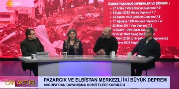 Deprem Felaketi, Şükrü Yıldız İle Can Aktüel Canlı Yayın Konukları: – Firaz Baran / Gazeteci – Yazar – Serhad Med / MARDEF Eşbakanı – Mustafa Mısır / Pir – Av. Tarık Alpdoğan – Hürü Kabayel / Feda Eşbaşkanı – Feyzullah Çinpolat / İngiltere Depremzadelerle Danışma Üyesi