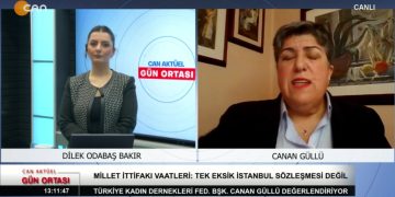Dilek Odabaş Bakır ile Gün Ortası’nın 1 Şubat Çarşamba günü konukları: Türkiye Kadın Dernekleri Federasyonu Başkanı Canan Güllü, Ekonomist Prof. Dr. Ahmet Şahinöz.