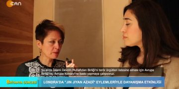 Londra’da ‘jın jiyan azadi’ Eylemleriyle Dayanışma Etkinliği, Elif Tabak ile Britanya Güncesi Can Tv’de.