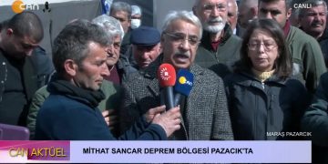 Mithat Sancar Deprem Bölge Pazarcık’ta