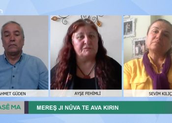 Ahmet Güden ile Hase Ma Konukları: -Ayşe Fehimli, -Sevim Kılıç. Mereş jı Nûva Te Ava Kırın.