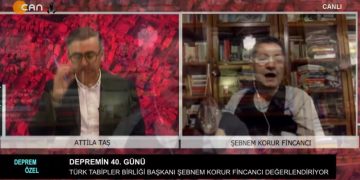 Attila Taş’ın sunduğu deprem özel programına depremin 40. gününü konuşmak üzere Şebnem Korur Fincancı, Eray Dağ ve Eyüp Muhcu konuk oluyor.