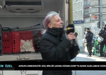 Avrupa Demokratik Güç Birliği (ADGB) Düsseldorf’ta Basın Açıklaması Düzenledi.