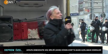 Avrupa Demokratik Güç Birliği (ADGB) Düsseldorf’ta Basın Açıklaması Düzenledi.