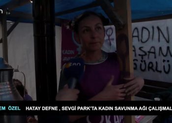 Hatay Defne, Sevgi Park’ta Kadın Savunma Ağı Çalışmaları..