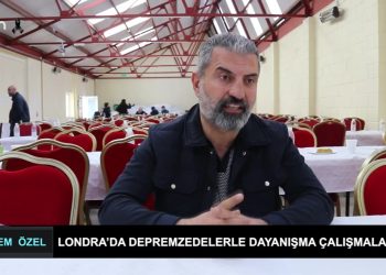 Londra’da Depremzedelerle Dayanışma Çalışmaları..