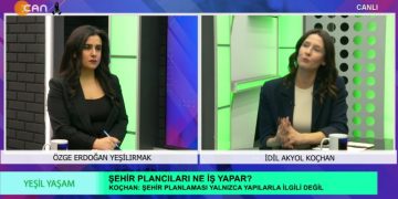 Özge Erdoğan Yeşilırmak’ın hazırlayıp sunduğu Yeşil Yaşam programına bu hafta şehir planlamasını ve depremle ilişkisini konuşmak üzere İdil Akyol Koçhan konuk oluyor.
