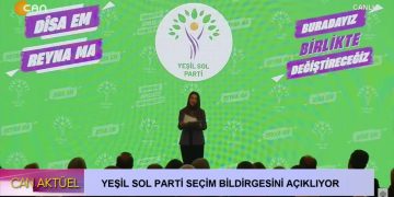 Yeşil Sol Parti Seçim Bildirgesini Açıklıyor.
