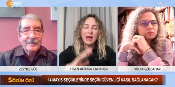 14 Mayıs seçimlerinde seçim güvenliği nasıl sağlanacak? Zeynel Gül’ün hazırlayıp sunduğu Söz Özü programında . Konuklar Figen Albuga Çalıkuşu, Hülya Gülbahar, İsmail Hakkı Atal