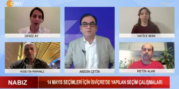 Abidin Çetin’in sunduğu Nabız programı bugünkü konukları Deniz Ay, Hatice Berk, Hüseyin Mamaklı ve Metin Alan ile Can Tv’de.