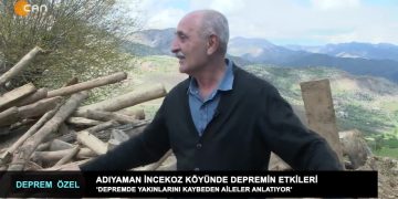 Adıyaman İncekoz Köyünde Depremin Etkileri.