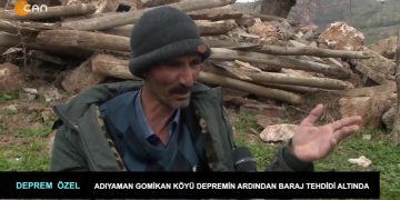 Depremde ağır hasar gören Adıyaman Gomikan köyü, depremin ardından şimdi de baraj tehdidi altında