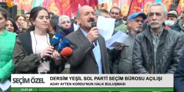 Dersim Yeşil Sol Parti Seçim Bürosu Açılışı CANLI YAYIN.