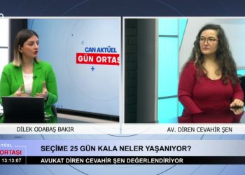 Dilek Odabaş Bakır ile Gün Ortası Programı Can Tv’de. Konuk: Diren Cevahir Şen.