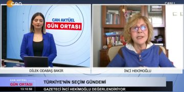 Dilek Odabaş Bakır ile Gün Ortası’nın 21 Nisan Cuma günü konukları: Gazeteci İnci Hekimoğlu, Yeşil Sol Parti İstanbul 1. Bölge Milletvekili Adayı Turgut Öker.