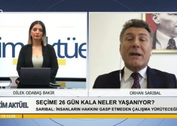 Dilek Odabaş Bakır ile Seçim Aktüel’in 18 Nisan Salı günü konukları: CHP Bursa Milletvekili Orhan Sarıbal. Yeşil Sol Parti İstanbul 1. Bölge Milletvekili Adayı Kezban Konukçu.