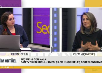 Medine Meral İle Seçim Aktüel Can Tv’de. Konuk: Çilem Küçükkeleş.