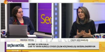 Medine Meral İle Seçim Aktüel Can Tv’de. Konuk: Çilem Küçükkeleş.