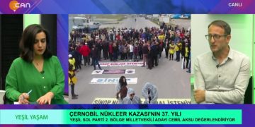 Özge Erdoğan Yeşilırmak’ın hazırlayıp sunduğu Yeşil Yaşam programının bu haftaki konuğu. Çernobil Nükleer Kazasının 37. yılını ve 14 Mayıs seçimlerini konuşmak üzere Yeşil Sol Parti Milletvekili adayı Cemil Aksu
