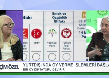 Sakine Esen Yılmazın sunumuyla Seçim Özel’in Bugünkü konukları: Nursel Aydoğan ve Yeşil Sol Parti Adayları Gülistan Kılıç Koçyiğit, Gülcan Kaçmaz Sayyiğit, Ayşegül Demiroğlu
