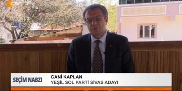 * Sivas’ta yürütülen bir günlük seçim çalışmaları. *Yeşil Sol Parti Sivas Adayı Gani Kaplan