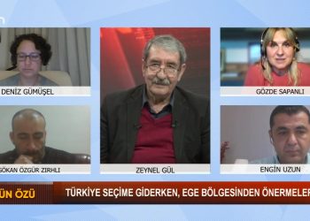 Türkiye seçime giderken Ege Bölgesi… Sözün Özü Programında, Zeyel Gül ve konukları: Gözde Sapanlı, Engin Uzun, Gökhan Özgür Zırhlı ve Deniz Gümüşel ile değerlendiriyor