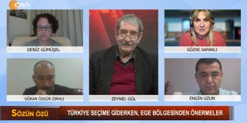 Türkiye seçime giderken Ege Bölgesi… Sözün Özü Programında, Zeyel Gül ve konukları: Gözde Sapanlı, Engin Uzun, Gökhan Özgür Zırhlı ve Deniz Gümüşel ile değerlendiriyor