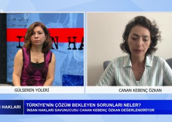 Türkiyenin Çözüm bekleyen konuları nelerdir?… Kadın Aday olmanın önemi… Gülseren Yoleri’nin sunduğu İnsan Hakları programının konuğu: Yeşil Sol Parti İzmir M.V. Adayı Canan Kebenç Özkan.