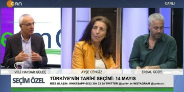 Veli Haydar Güleç’in sunduğu Seçim Özel programının konukları: * Erdal Güzel Yeşil Sol Parti İstanbul Milletvekili Adayı *Ayşe Cengiz Yeşil Sol Parti İstanbul Milletvekili Adayı