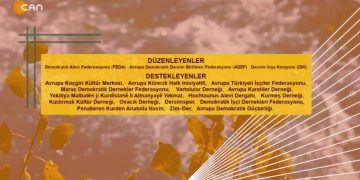26/27 Mayıs Frankfurt , 2023 Avrupa Dersim Festivaline Çağrı