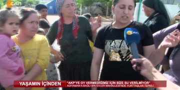 ”AKP’ye Oy Vermediğimiz İçin Bize Su Vermiyorlar” Adıyaman’a bağlı Bin Evler mahallesi’nde yurttaşlar tepkili