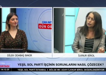 Dilek Odabaş Bakır ile Gün Ortası’nın 02 Mayıs Salı günü konukları: ABF Genel Başkanı Mustafa Aslan Yeşil Sol Parti İstanbul 3. Bölge Milletvekili Adayı İlknur Birol. 2. Bölüm
