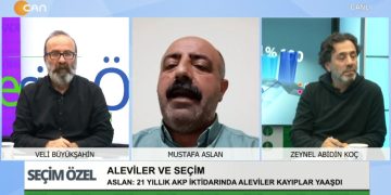 Veli Büyükşahin’in sunduğu Seçim Özel programına Aleviler ve seçimleri konuşmak üzere *Zeynel Abidin Koç, *Mustafa Aslan, *Seher Şengüllü Yılmaz, *Ercan Geçmez, *Cuma Erçe ve *Musa Kulu konuk oluyor.