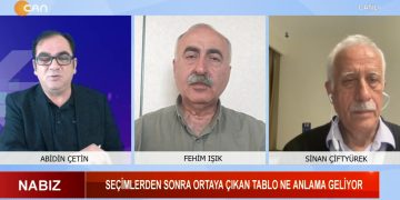 Abidin Çetin’in sunduğu Nabız programının bu haftaki konukları: -Yeşil Sol Parti Van milletvekili Sinan Çiftyürek -Fehim Işık / Gazeteci