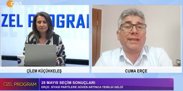 Çilem Küçükkeleş’in hazırlayıp sunduğu Özel Program’a bu hafta 28 Mayıs Seçimini ve Madımak Katliamını konuşmak üzere Cuma Erçe konuk oluyor