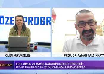 Çilem Küçükkeleş’in hazırlayıp sunduğu Özel program’a seçim sonuçlarını değerlendirmek üzere Siyaset Bilimci *Prof. Dr. Ayhan Yalçınkaya konuk oluyor.
