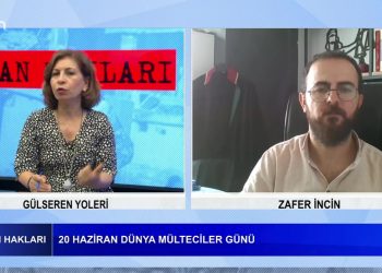 Gülseren Yoleri’nin hazırlayıp sunduğu İnsan Hakları programında bu hafta 20 Haziran Dünya Mülteciler gününü konuşmak üzere -İHD İzmir şube başkanı Zafer İncin konuk oluyor.