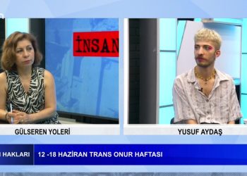 Gülseren Yoleri’nin hazırlayıp sunduğu İnsan Hakları programının bu haftaki konuğu: İstanbul Trans Onur Haftası Aktivisti -Yusuf Aydaş Konular: -12 – 18 Haziran onur haftası. -Seçim sonrası iktidarın LGBTİ+lara yönelik politikaları. Translar ve LGBTİ’ler ne talep ediyor.