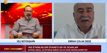 Veli Büyükşahin’in hazırlayıp sunduğu Dem-i Muhabbet programında Yaz etkinlikleri ziyaretler ve ocakları konuşmak üzere -Güvenç Abdal Ocağı’ndan -Emrah Çolak Dede konuk oluyor.