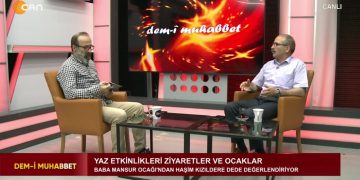 Veli Büyükşahin’in hazırlayıp sunduğu Demi Muhabbet programına bu hafta yaz etkinliklerini, ziyaretleri ve ocakları konuşmak üzere -Baba Mansur Ocağı’ndan -Haşim Kızıldere Dede konuk oluyor.