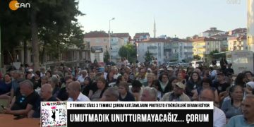 2 Temmuz Sivas 3 Temmuz Çorum Katliamlarını Protesto etkinlikleri devam ediyor. Unutmadık Unutturmayacağız… Çorum